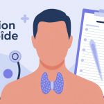 illustration vectorielle ablation thyroide ambiance rassurante