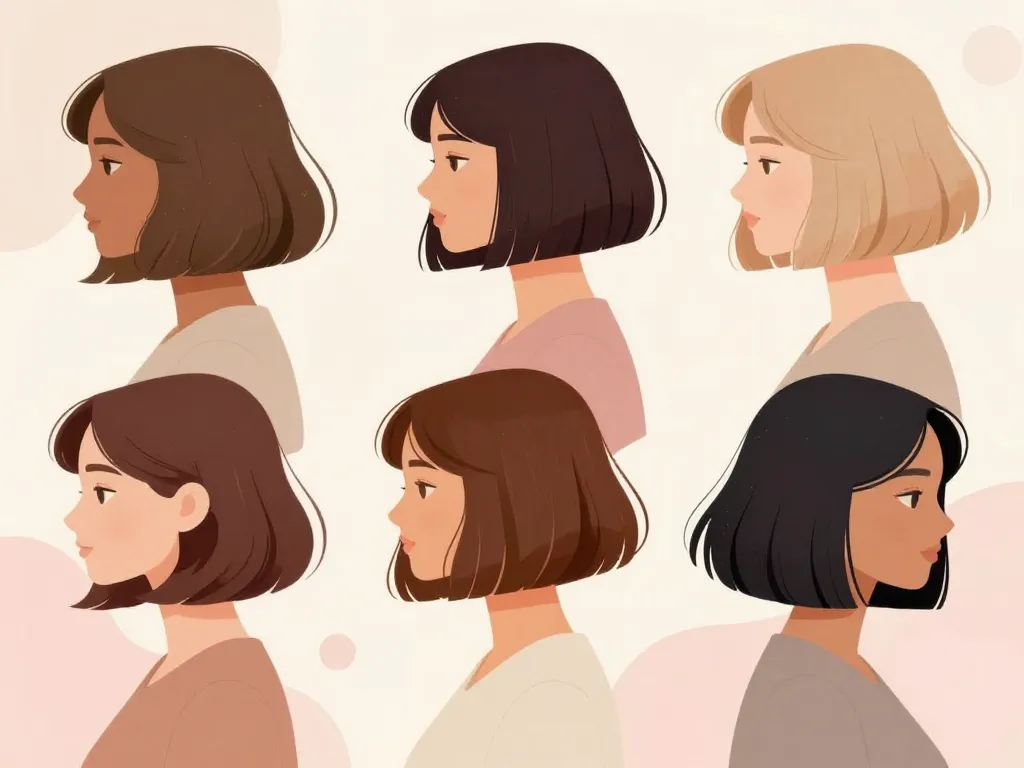 Editorial carré mi long dégradé mouvement et polyvalence