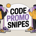 code promo snipes illustration avec sneakers et streetwear