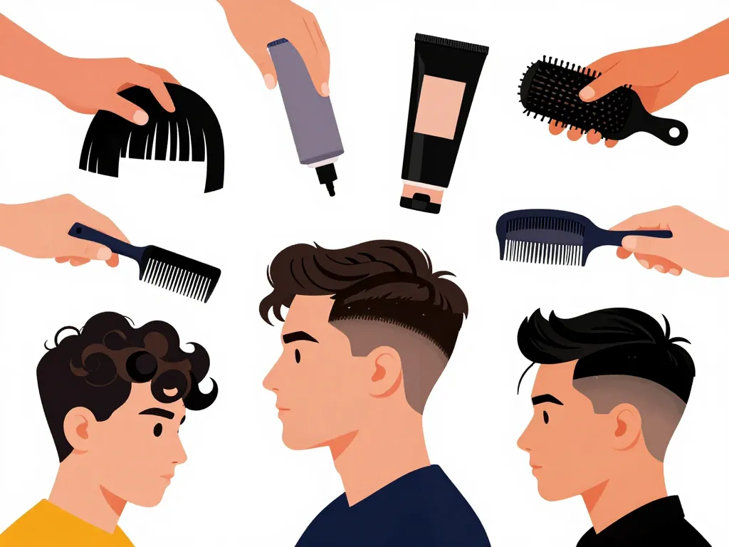 idées coiffage moderne coupe taper homme produits stylisants