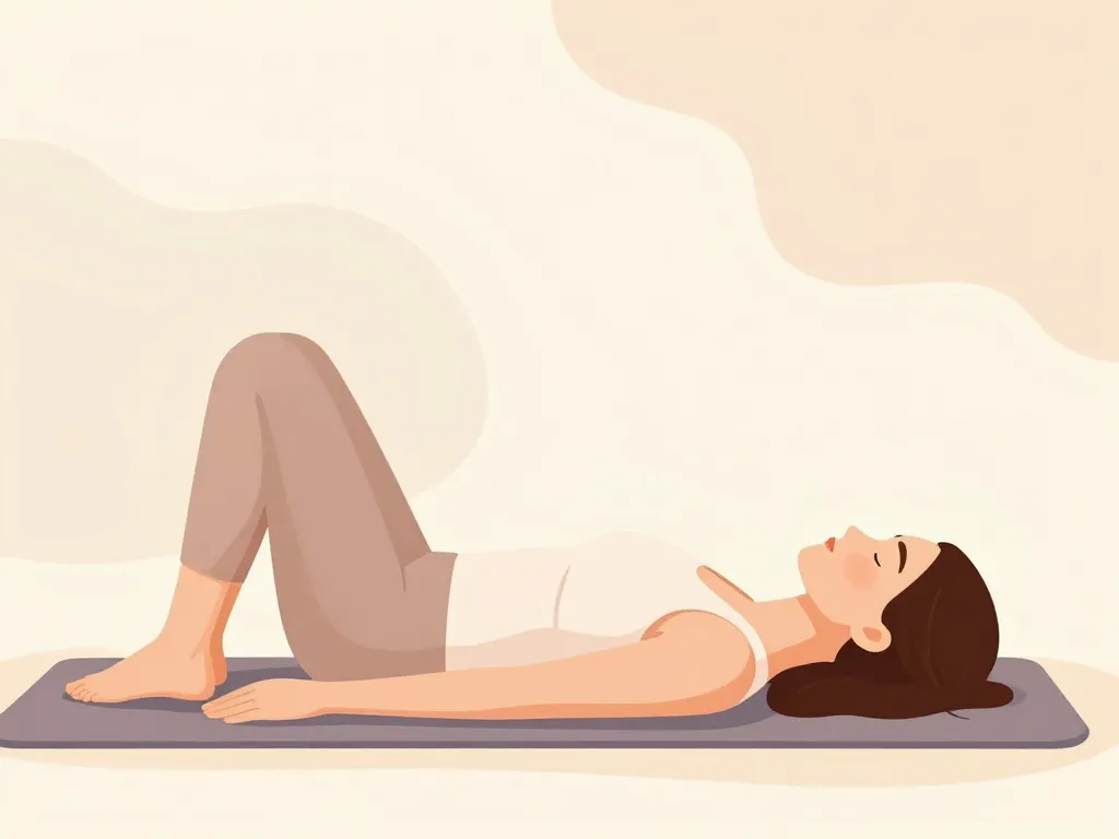 Comment craquer le bas du dos étirement doux position allongée