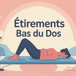 Comment étirer le bas du dos avec illustration soulagement lombaire