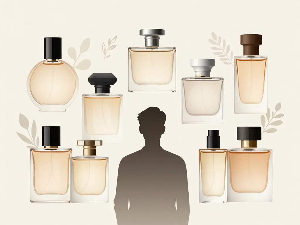 univers parfum homme mont blanc flacons abstraits