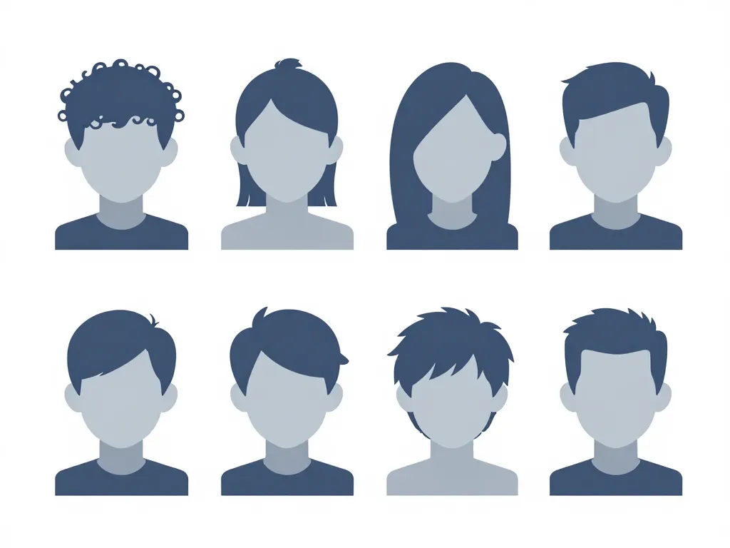 Diagramme mulet homme 2024 adapté aux formes de visage et textures de cheveux