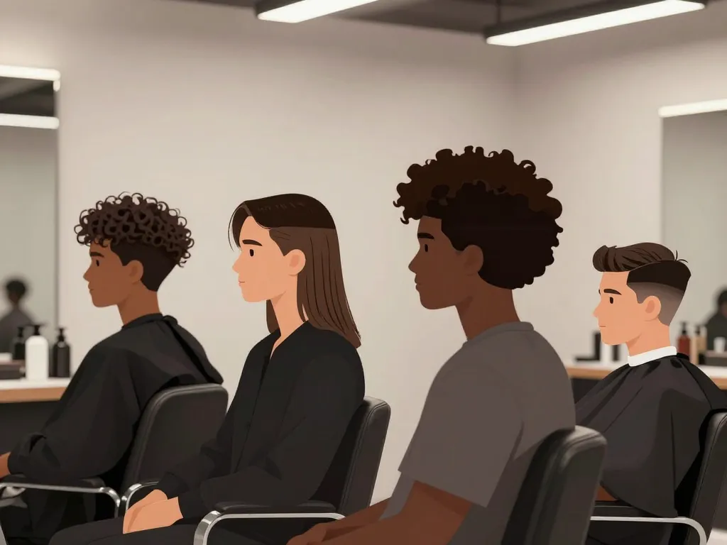 coupe taper homme sur cheveux bouclés raides afro fins