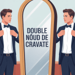 double noeud de cravate homme miroir professionnel