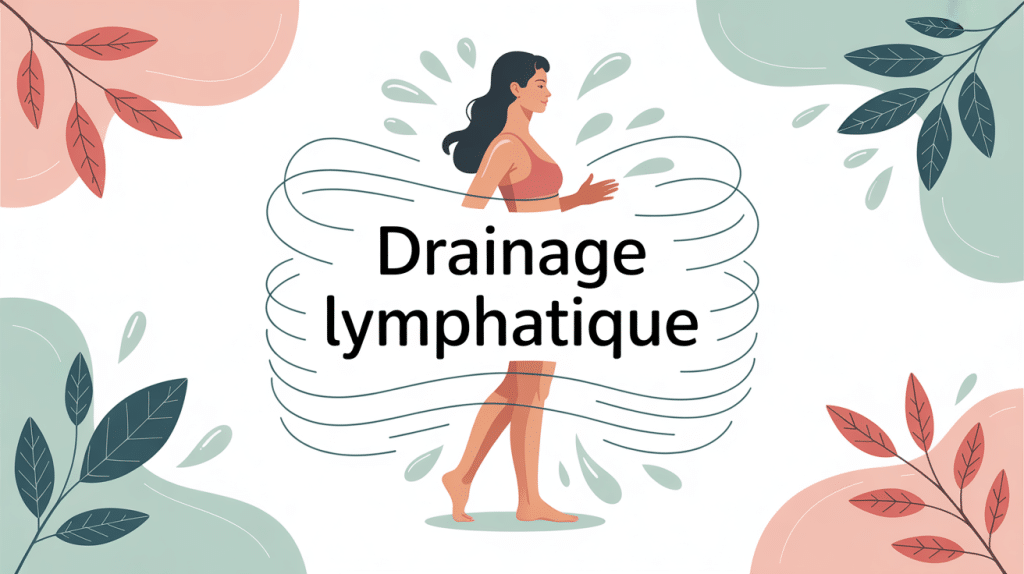 Illustration vectorielle drainage lymphatique perte de poids et bien-être