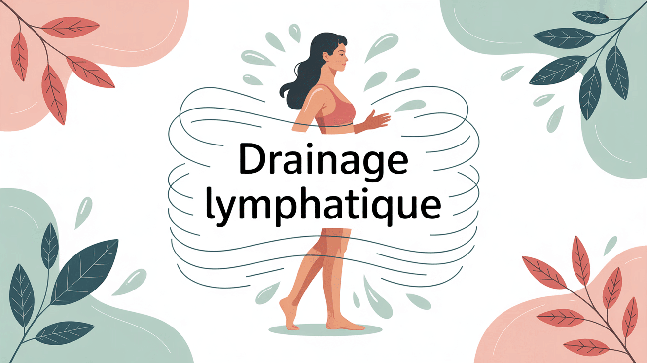Illustration vectorielle drainage lymphatique perte de poids et bien-être