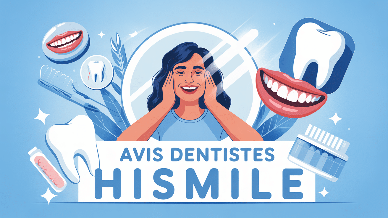 hismile avis dentiste illustration vectorielle blanchiment dentaire