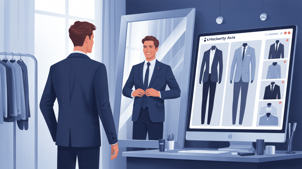 illustration hockerty avis costume personnalisé ordinateur