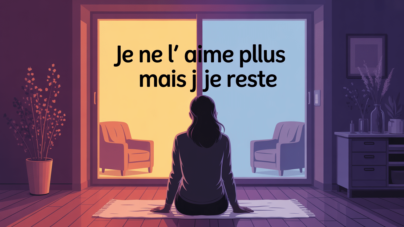 je ne l'aime plus mais je reste illustration conflit intérieur