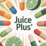 illustration juice plus gélules poudres fruits légumes