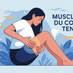 personne touche sa nuque muscle du cou tendu douleur soulagement