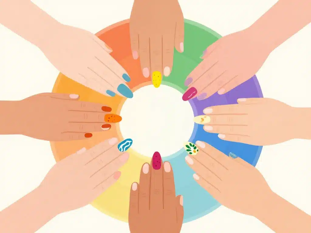 Diagramme ongle ete 2026 couleurs motifs nail art