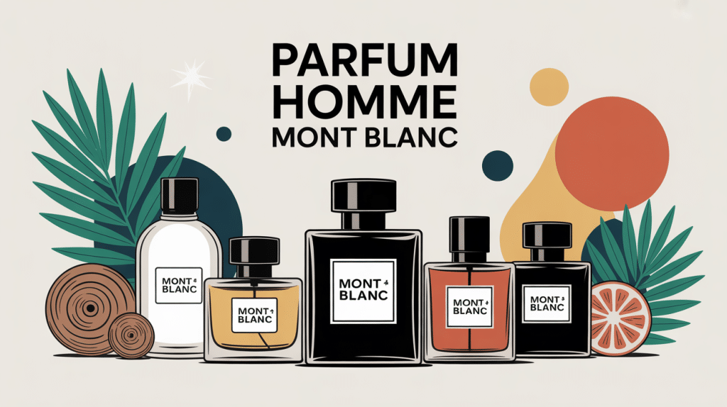 illustration chic parfums homme mont blanc