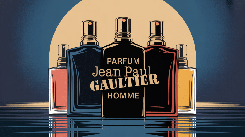 Illustration univers parfum jean paul gaultier homme
