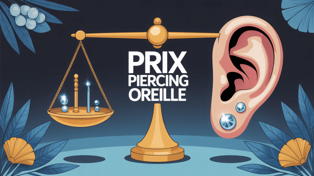 piercing oreille prix balance et choix de bijoux