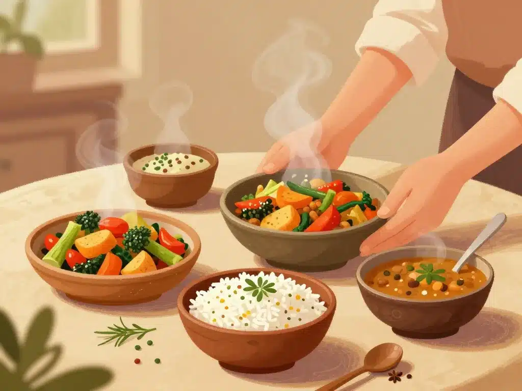 repas ayurvedique cuisine digestive