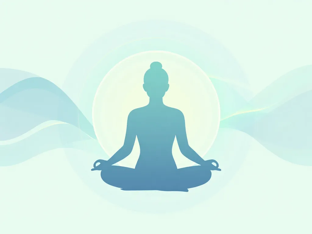 Retraite yoga illustration bien-être équilibre sérénité