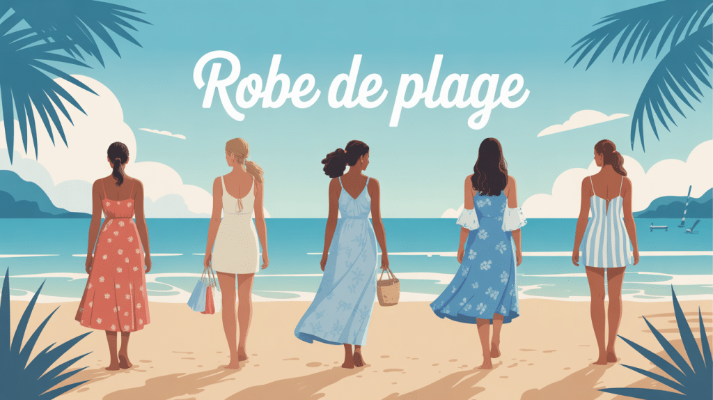 robe de plage différentes silhouettes féminines