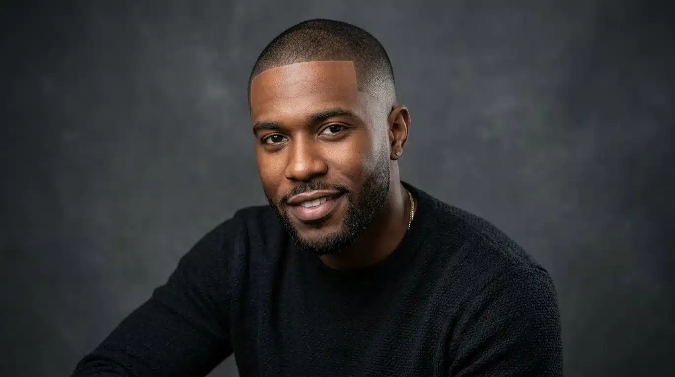 Exemple de coupe de cheveux Cuenta Buzz Cut avec dégradé précis et contours nets