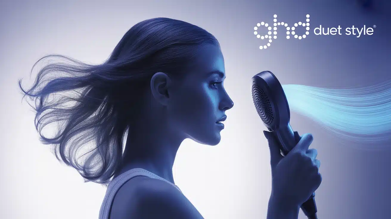 lisseur ghd duet style femme cheveux lisses