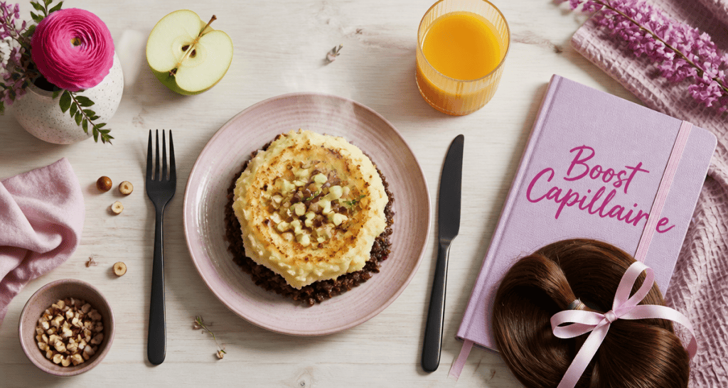 boudin noir bienfaits cheveux assiette et carnet