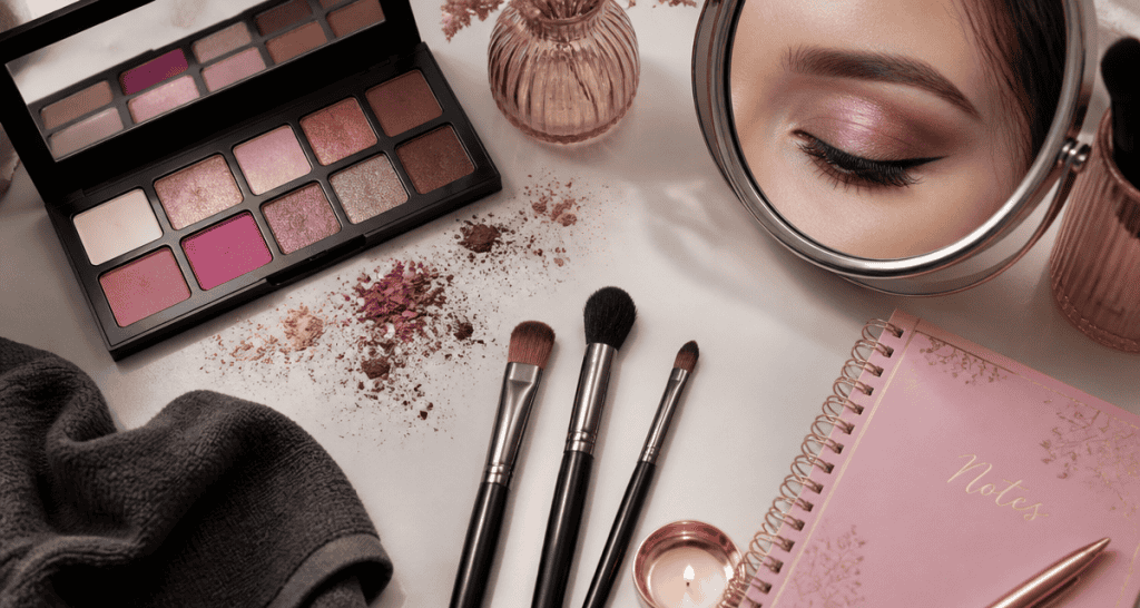 comment mettre du fard à paupières avec pinceaux et palette