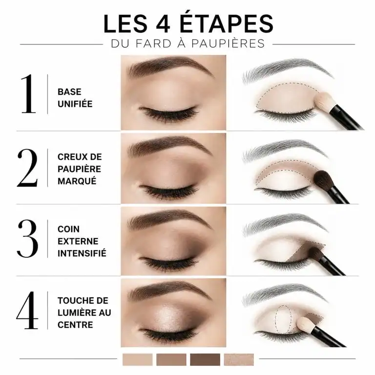 Étapes pour appliquer du fard à paupières comme une professionnelle