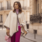 manteau poncho femme laine ivoire rue paris