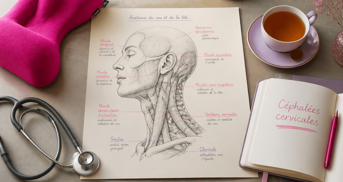 maux de tete et cervicales schema cou tete