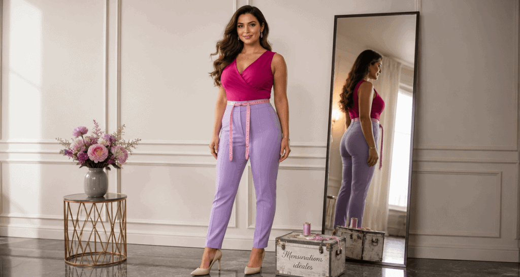 mensurations ideales femme 1m60 debout studio