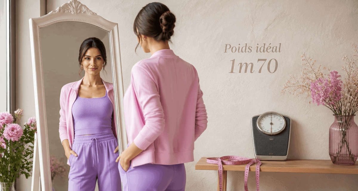 quelle poids pour 1m70 femme devant miroir balance