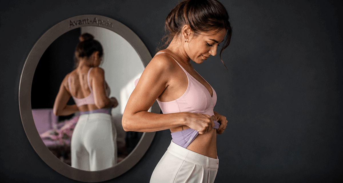 avant apres liposuccion du ventre femme silhouette