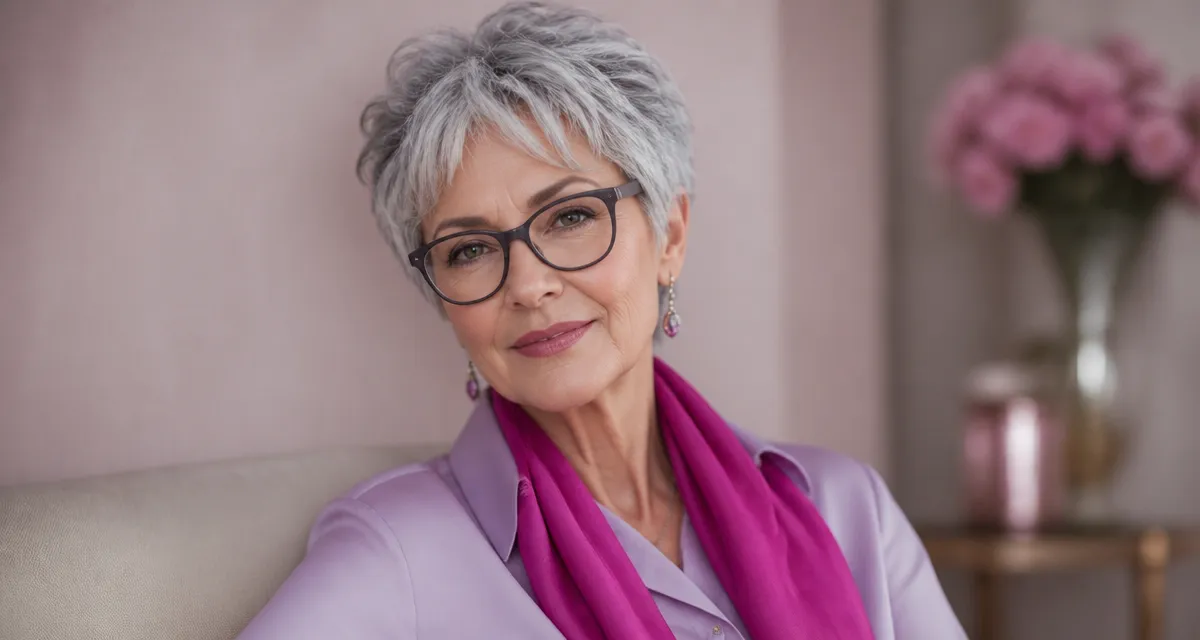 coiffure femme 70 ans cheveux fins pixie volumineuse
