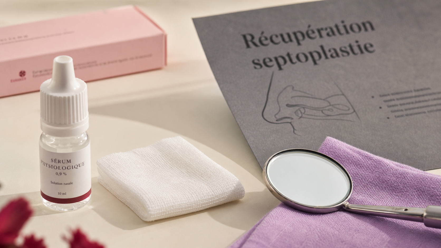Nez bouché après septoplastie : sérum physiologique et récupération