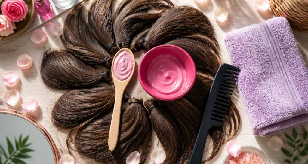 Peut on appliquer un masque sur cheveux secs cheveux bruns bol masque