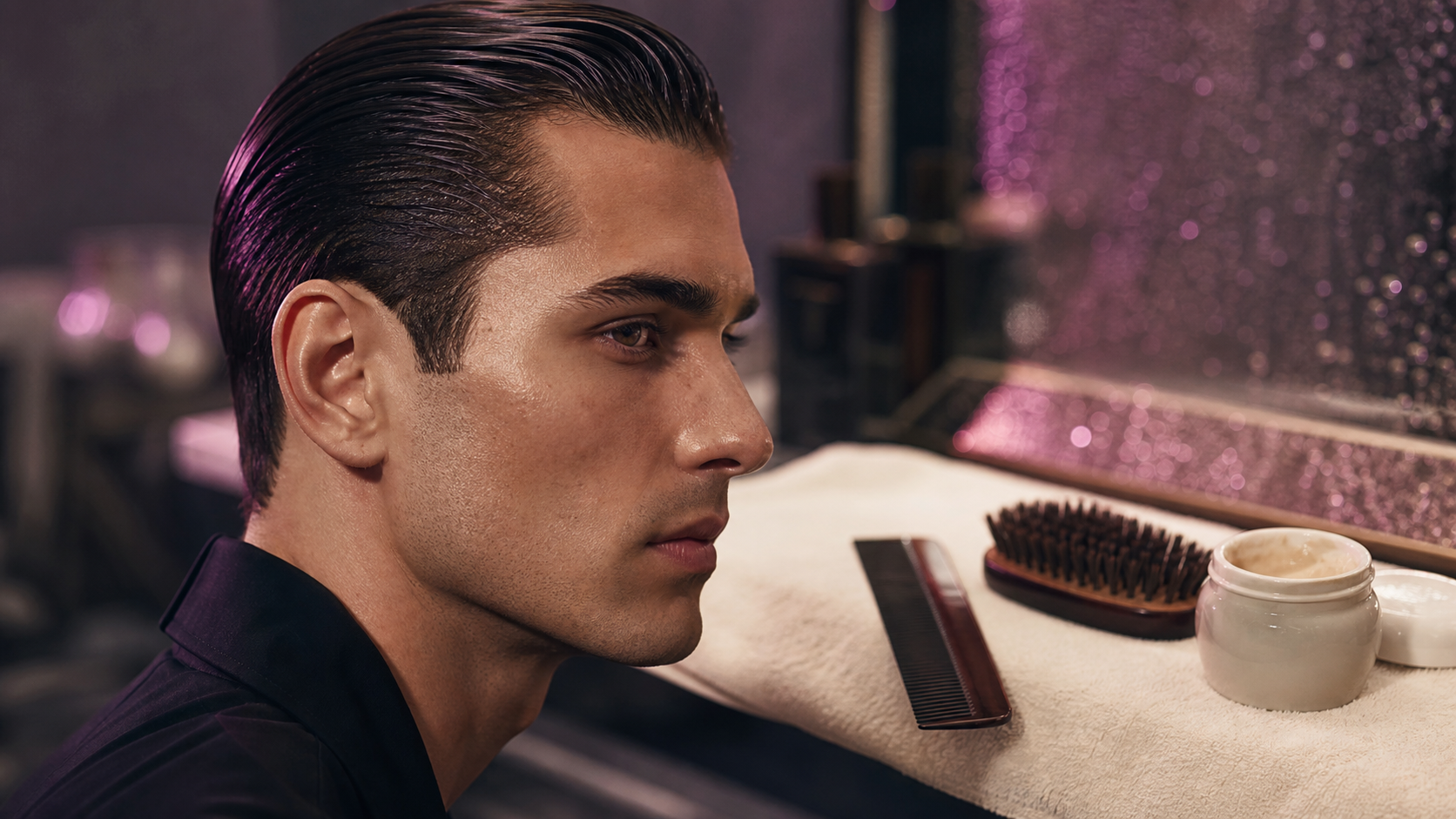 slicking back : plaquage cheveux impeccable sans effet carton