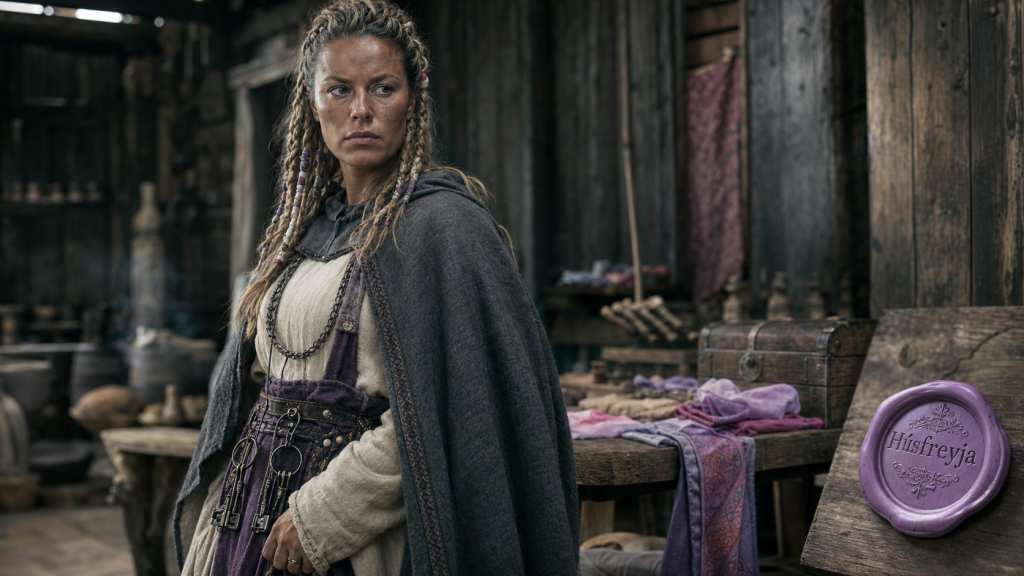 Viking femme aux clés, manteau en laine, mythes des guerrières