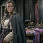 Viking femme aux clés, manteau en laine, mythes des guerrières