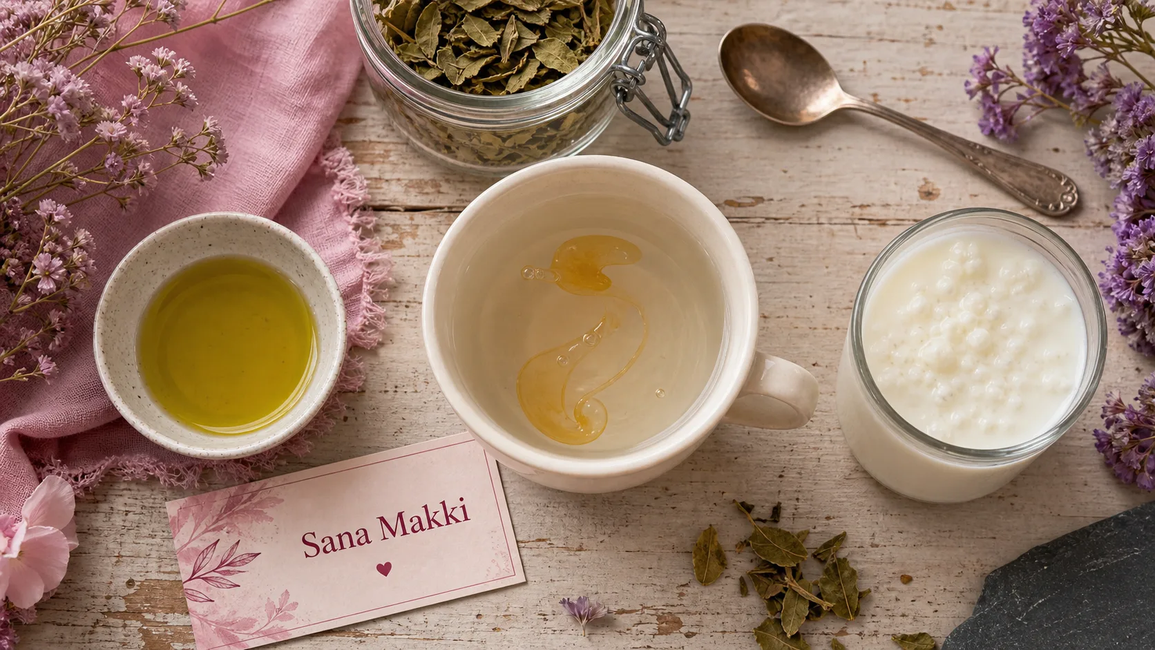 Remède arabe pour la constipation : tasse d’eau au miel, kéfir, feuilles de séné
