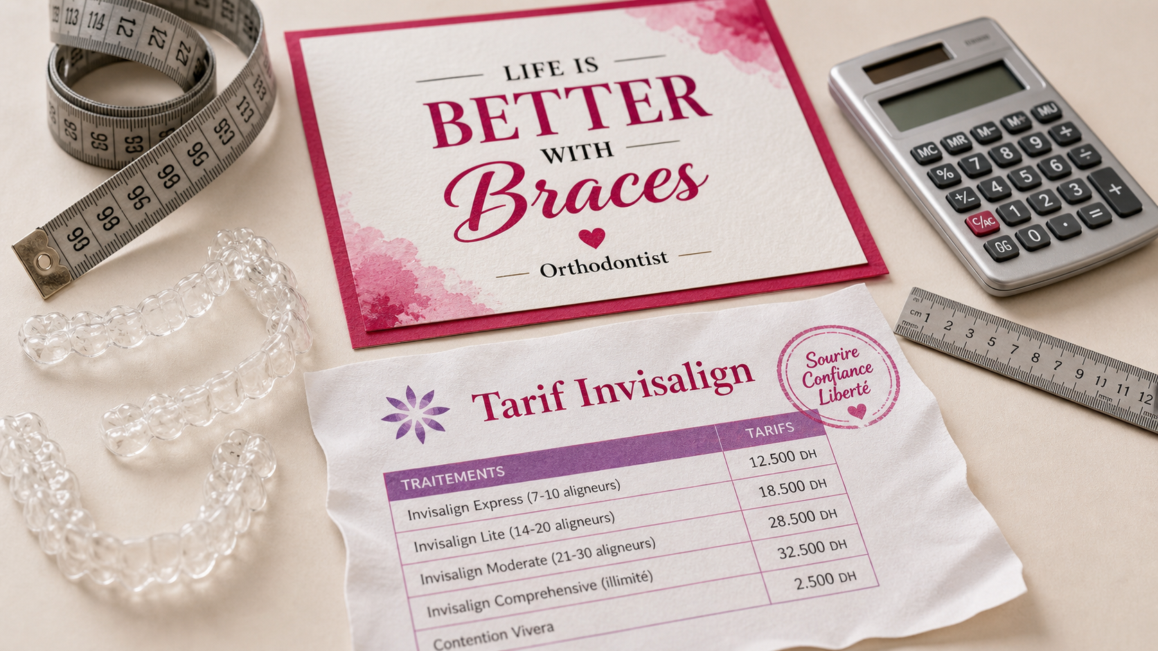 tarif invisalign : 3 mois ou 24 mois