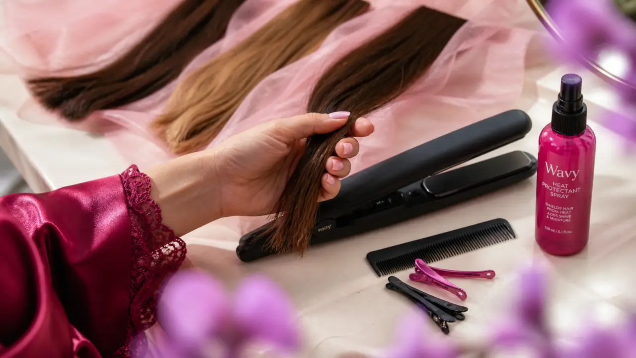 Comment faire un wavy avec un lisseur : geste du ruban, ondulations souples et naturelles