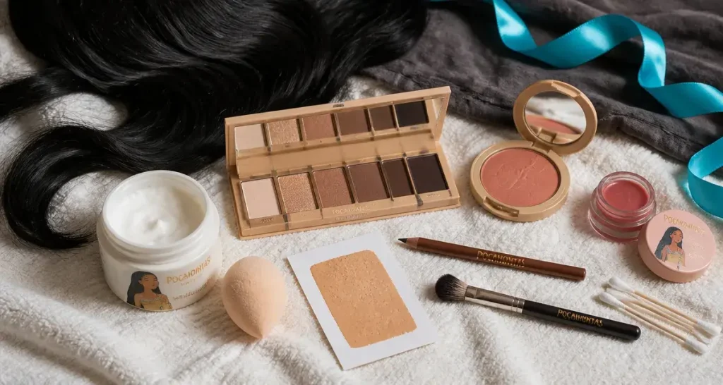 Maquillage Pocahontas : teintes chaudes, regard doux et peau confortable