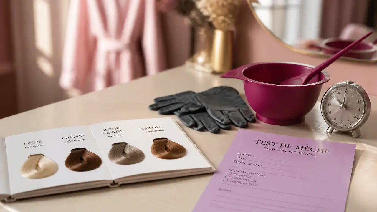 Que choisir coloration cheveux : teinte et test de mèche
