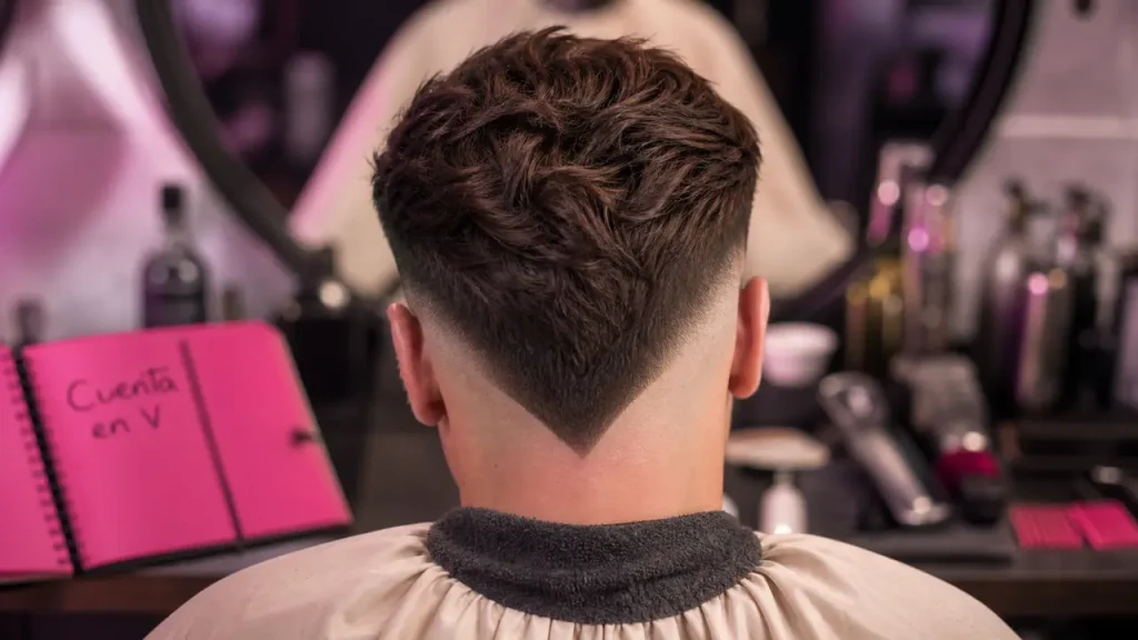 Coupe de cheveux cuenta en V : nuque sculptée, burst fade et pièges à éviter